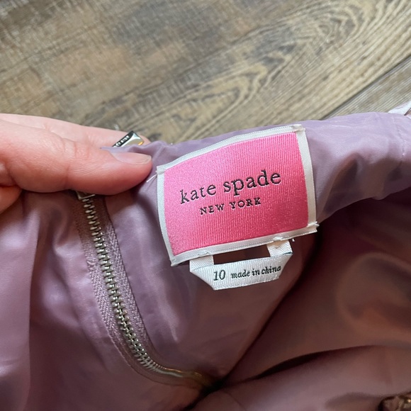 NWOT Kate Spade soft mauve dress with pockets - Picture 3 of 6